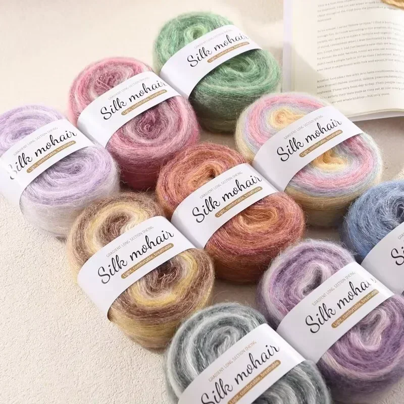 1Pc 50g Chunky Yarns for Knitting and Crochet Blanket Cushion Multicolor Fine Line Soft Warm Crochet Yarn Scarf 크로셰용 부드러운 실 3