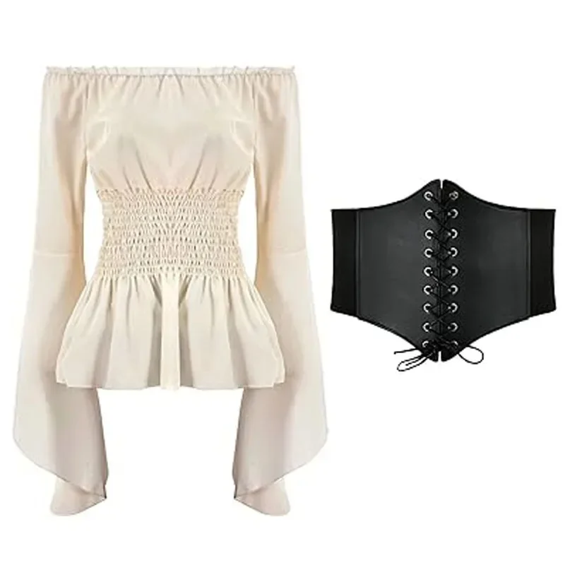 Beige Tops Belt A