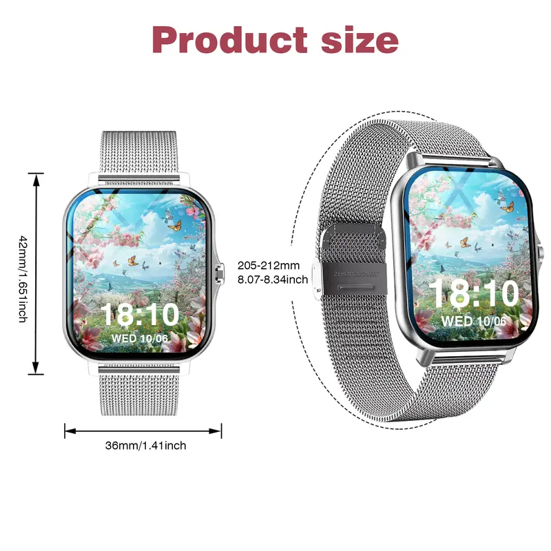Smartwatch, phone answering/calling, multi-sport mode, message reminder view, suitable for men/women - Image 6