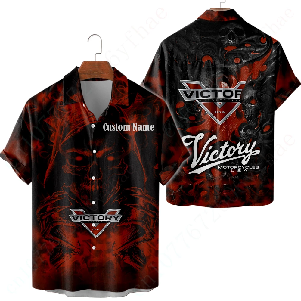 

Victory Shirts For Men Women Harajuku Luxury Button Cardigan Casual Shirts And Blouses Unisex Clothing Anime Oversized T-shirt