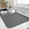Solid Color Minimalist Kitchen Countertop Drain Pad Heat-resistant and Super Absorbent Drainage Mat Suitable for Restaurants 1