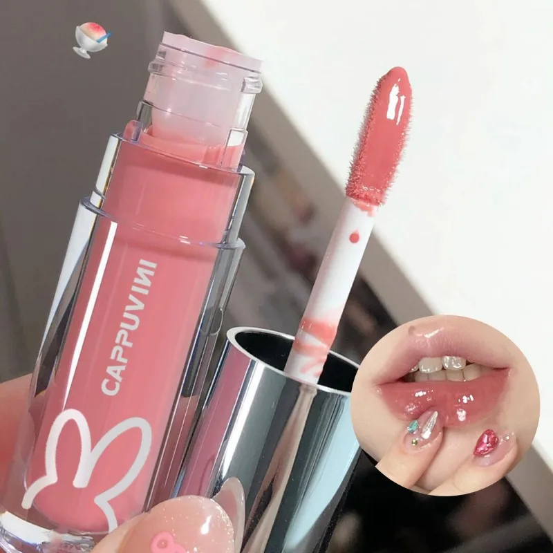 lip gloss,lip makeup,lip glaze NEW Water Glazed Mirror Lip Gloss Makeup Crystal Jelly Moisturizing Lip Glaze Long Lasting Grape Color Liquid Lipstick Cosmetics