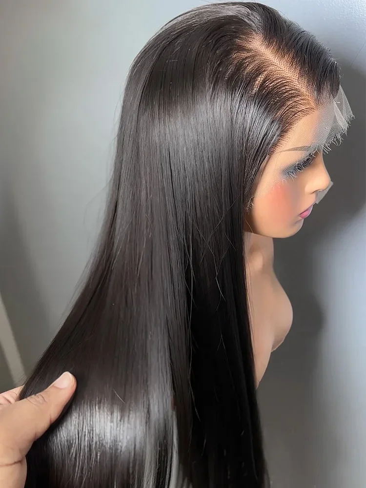 30 32 34 Inch Bone Straight 13x4 13x6 HD Transparent Lace Front Wigs For Women 250% 5x5 Glueless Wigs Human Hair Ready To Wear