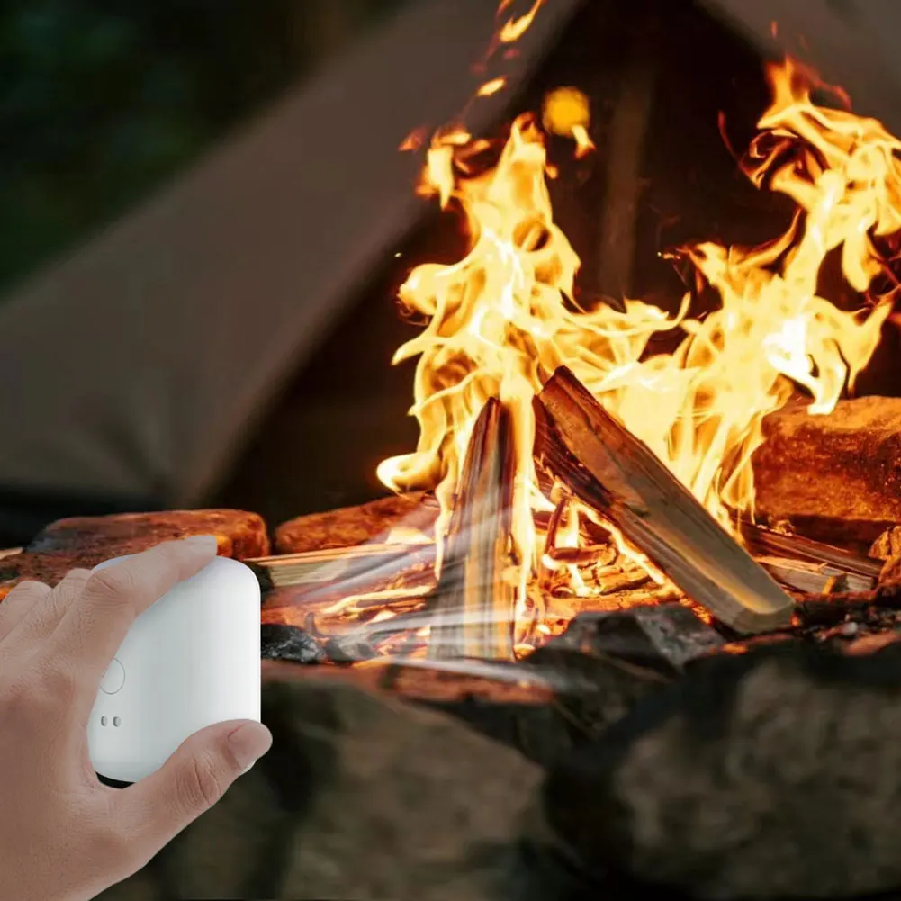 Mini Air Inflator Pump With Light Camping Wireless Air Compressor 3 Lighting Modes Swimming Tube Inflator For Outdoor Tools New