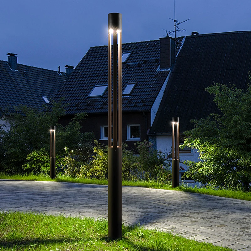 Outdoor courtyard lamp Garden Villa high pole lamp landscape lamp post Park LED Waterproof lighting street lamp 85-265V 3