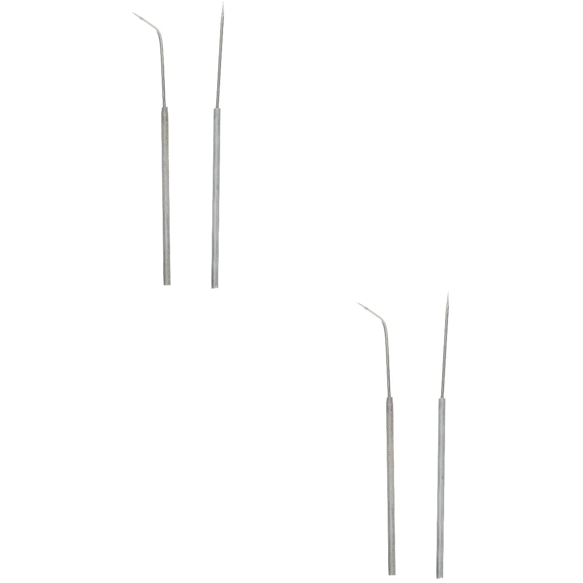 

4 Pcs Stainless Steel Shaped Needle Facial Tools Dissecting Equipment Metal Insect Inoculating for Biology Durable Dissection