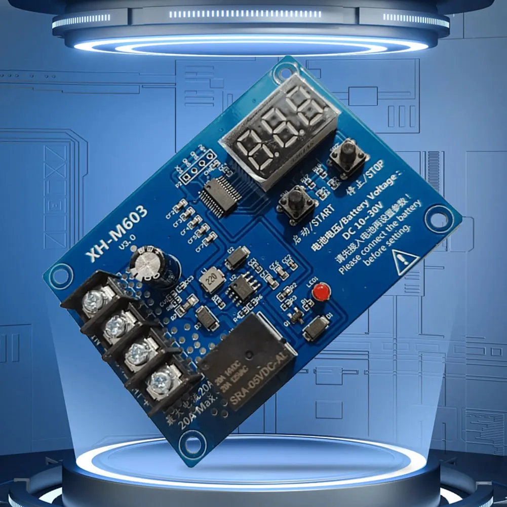 XH-M603 충전 제어 모듈, LED 디지털 디스플레이, 배터리 충전 제어 모듈, DC10-30V 보호 보드