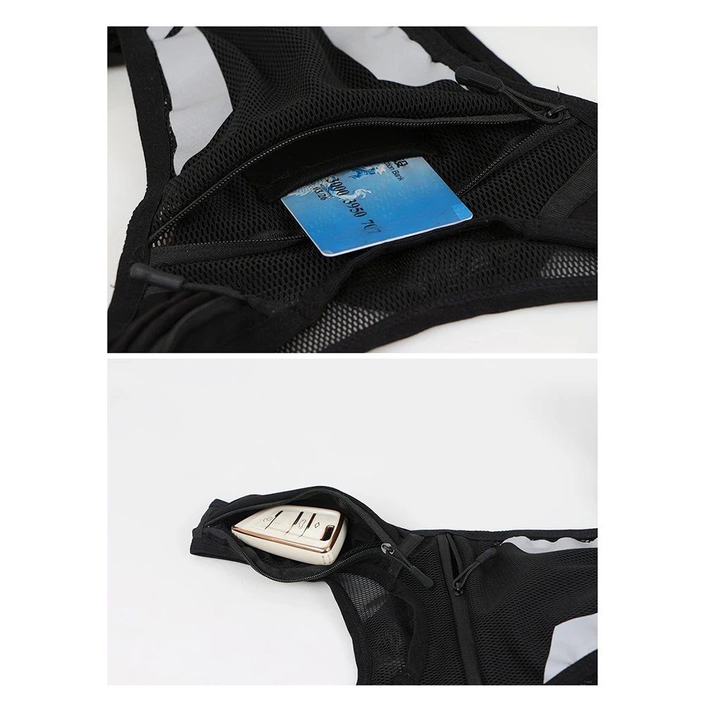 Running Vest Chest Phone Holder Reflective Running Waist Pack Training Workout Gear for Men Women Cycling running phone holder