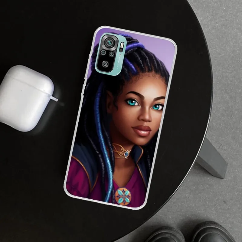 Melanine Poppin Zwart Meisje Telefoon Case Cover Voor Xiaomi 12 11T 10 9 Redmi Note 11 10 10S pro 9 9A 8 Transparante