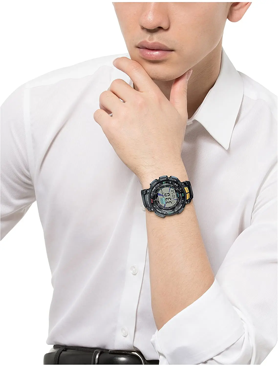 Casio Protrek Triple Sensor Tough Solar 2-tier Lcd Model Prg-240-1 Men's  100% Original Official Certified Men's Sport Watches - Digital Wristwatches  - AliExpress