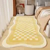 Irregular Art Abstract Warm Bedroom Carpets Modern Home Decor Aesthetic Girls Room Bedside Carpet Comfortable Soft Plush IG Rug 4