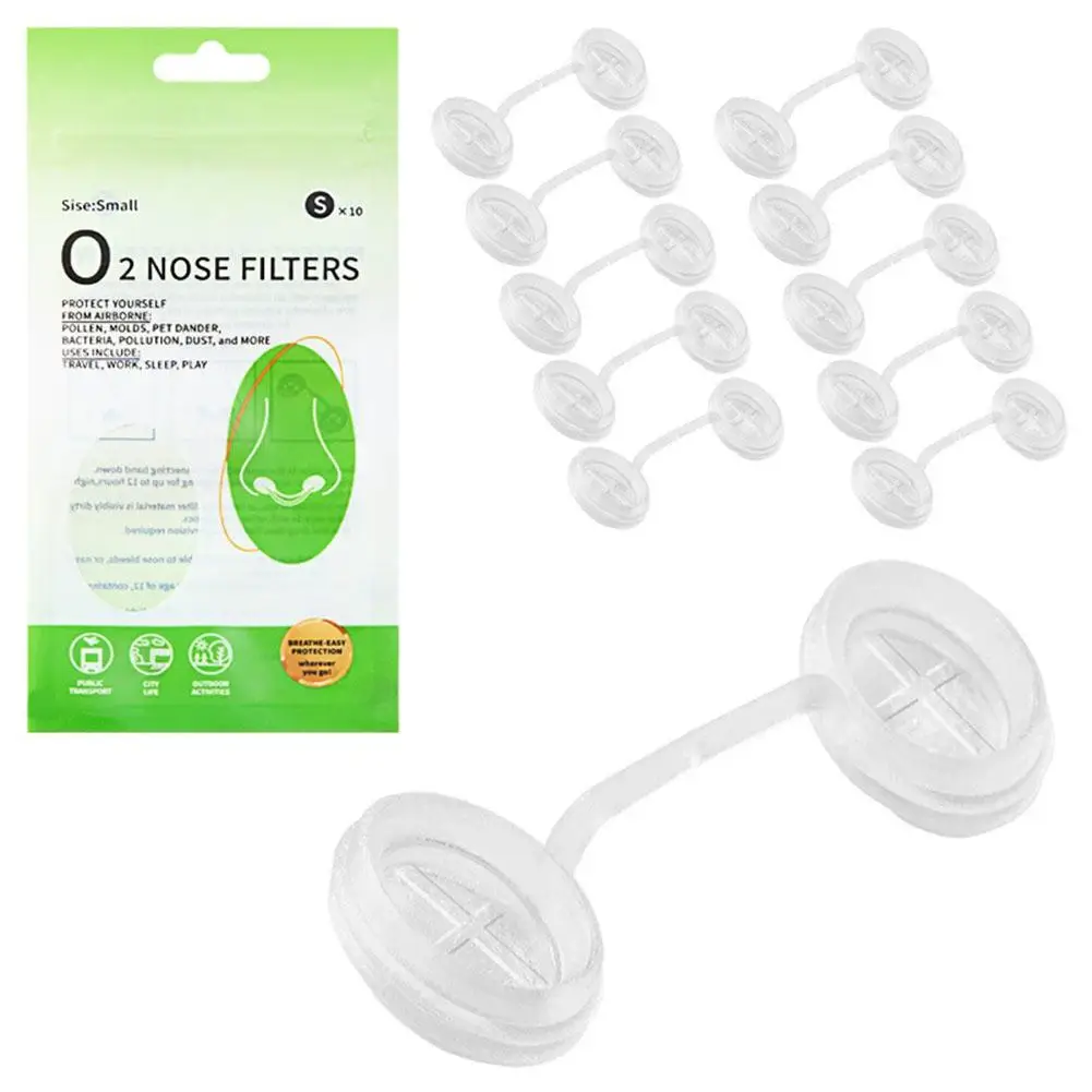 Invisible Nose Air Purifier Filters - Dust-Proof & Anti-Fog Nasal Plugs