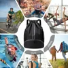 Basketball bag, swimming bag, dry wet separation women's storage bag, sports backpack, training and fitness drawstring backpack 6