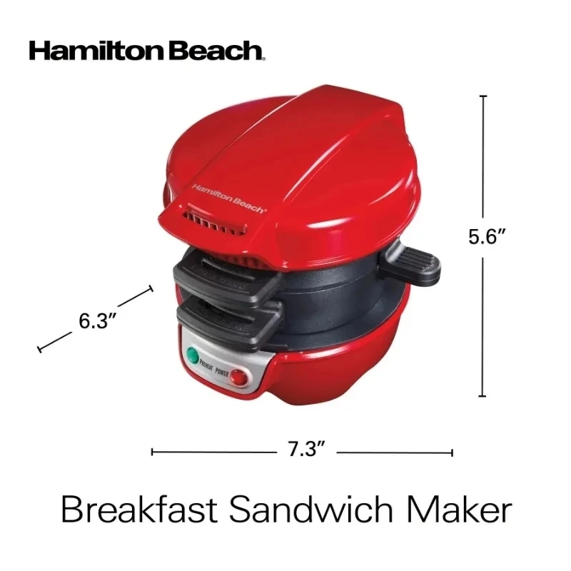 220V 110V Electric Burger Maker Machine Household Breakfast Machine Toaster Non Stick Pancake Pan Sandwich Maker Waffle