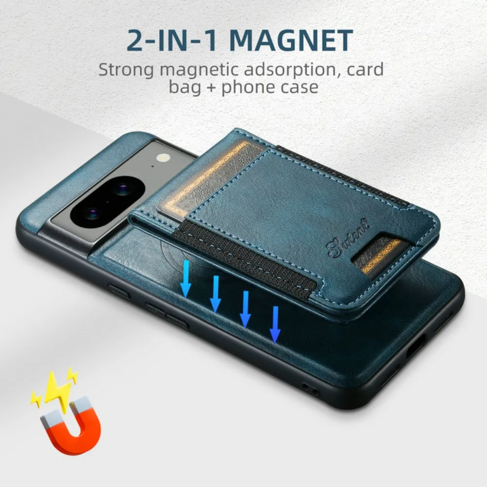 Leather 2-in-1 Magsafe Back Case with Detachable Card Holder
