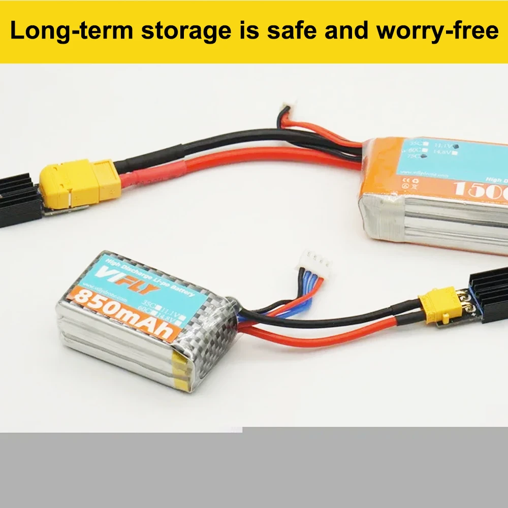 Vifly StoreSafe 2S-6S Lithium Battery Discharge Protector for Safe Storage Drone Crossing Battery Protection thumbnail 4