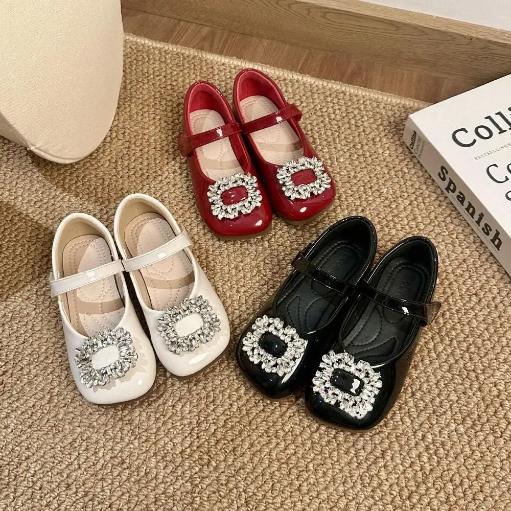 PU Children Leather Shoes Soft Soled Mary Jane Shoe Kids Shoes Lightweight Slip-on Style Girl Princess Shoe Summer Season