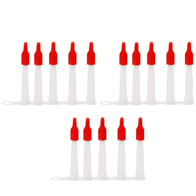 실리콘 튜브 깍지 캡 교체 팁 코크, 빨간색 깍지 카트리지, 예비 실리콘 코킹 팁, 마우스 30 개