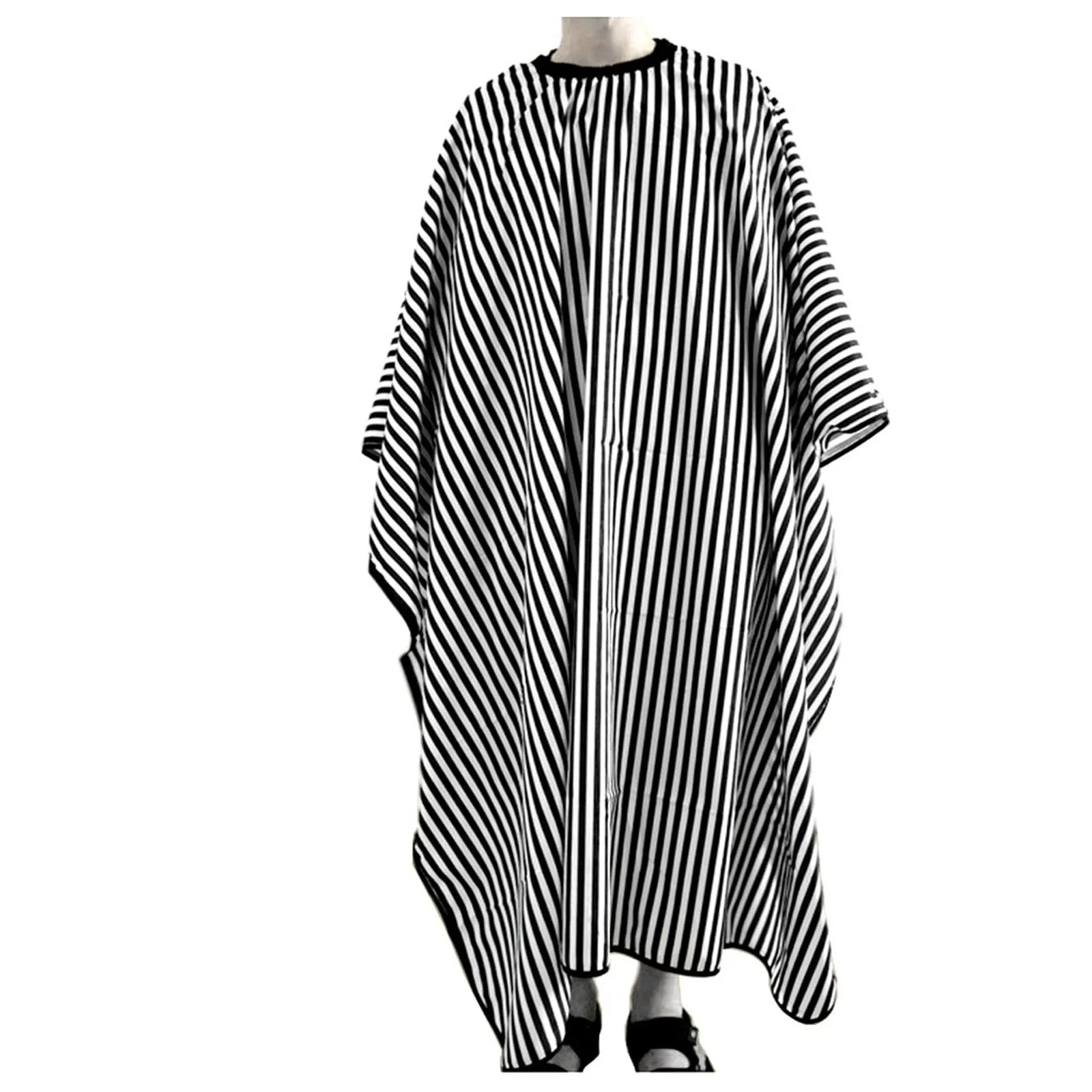 Stripe Hairdressing Gown Hair Cutting/Barbers Cape
