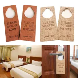 PU Door Hanger Tags Double Sided Tips Tag Hotel Bulletin Board Make up Room Cleaning Label Bar Hotel Mall Office Supplies