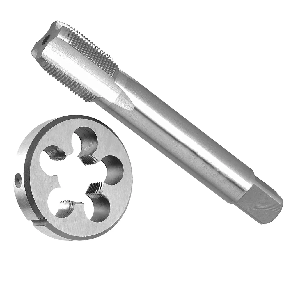 

HUAZHICHUN 1 шт. 1 7/8-6UN Tap + 1 шт. 1 7/8-6UN Die, HSS Tap и Die Set Right Hand Tap