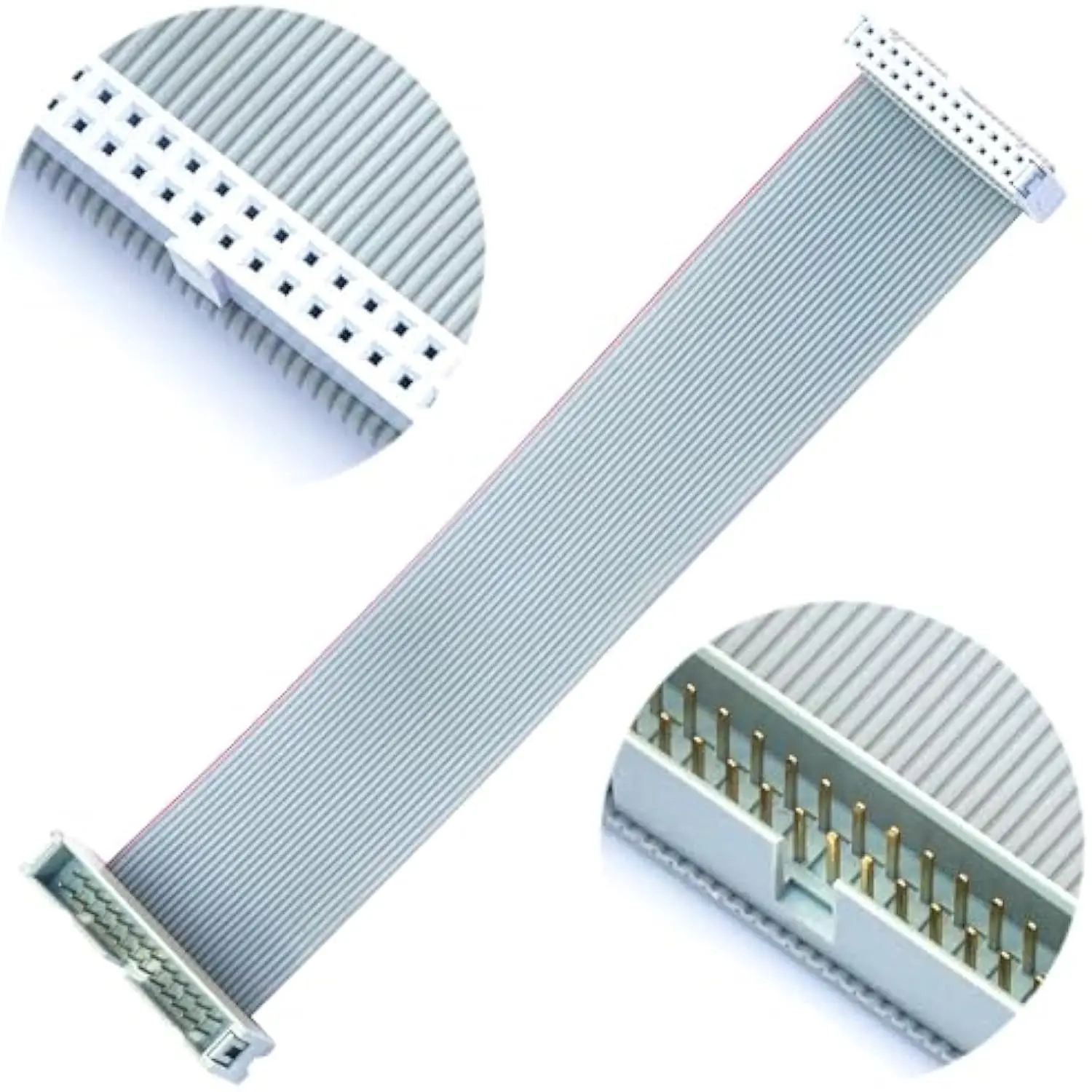 Cavo a nastro IDC da 2,54 mm 26 pin, prolunga IDE maschio-femmina 30 cm 2 pezzi per Arduino, Raspberry Pi, PCB fai da te - immagine 3