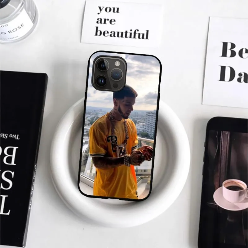 Anuel AA Rappers Black Shockproof Soft Phone Case