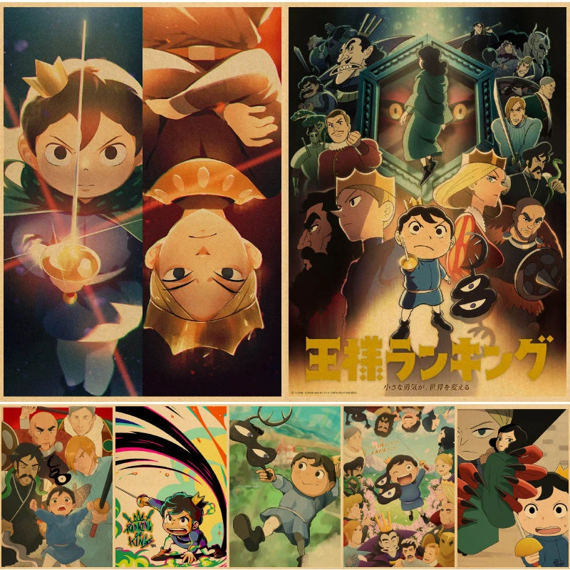 Ranking of Kings Poster Painting Japanese Anime Kraft Paper Classic Wall  Art Print Vintage Home Decor Birthday Present Kids Room| | - AliExpress