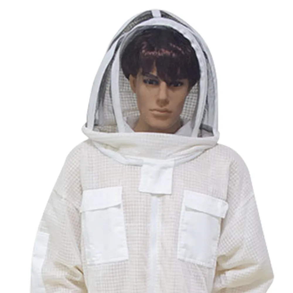 Professional Beekeeping Suit, 3 Layers Ventilate Fabric Beekeepers, Full Body Beekeeping Clothing, Bee Protection, Safety Veil H