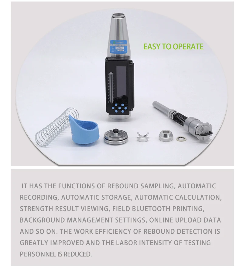 RH225-B Digital Concrete Test Hammer for Concrete Strength Testing