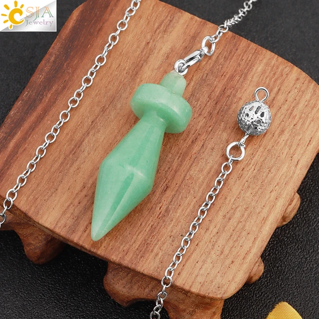 Pendules Cônes en Pierre Naturelle, Pendentif, Ésotérique Reiki, Wicca,  Radiesthésie Spirituelle, T034 - AliExpress