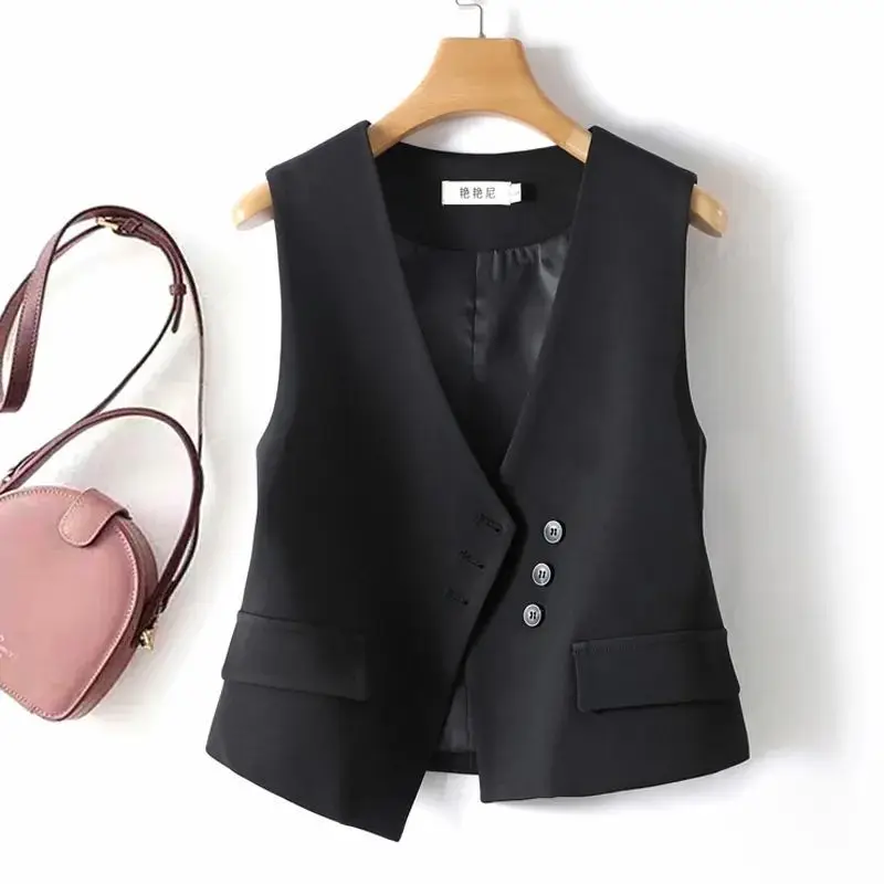 Retro linen vest summer V-neck casual sleeveless vest cotton linen thin vest jacket  jackets for women 2024