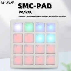 Enhanced MIDI Pad Controller Keyboard - 25-Key USB Mini with RGB Drum Pads, Knobs, and Music Production Software (SMC-PAD Pocket)
