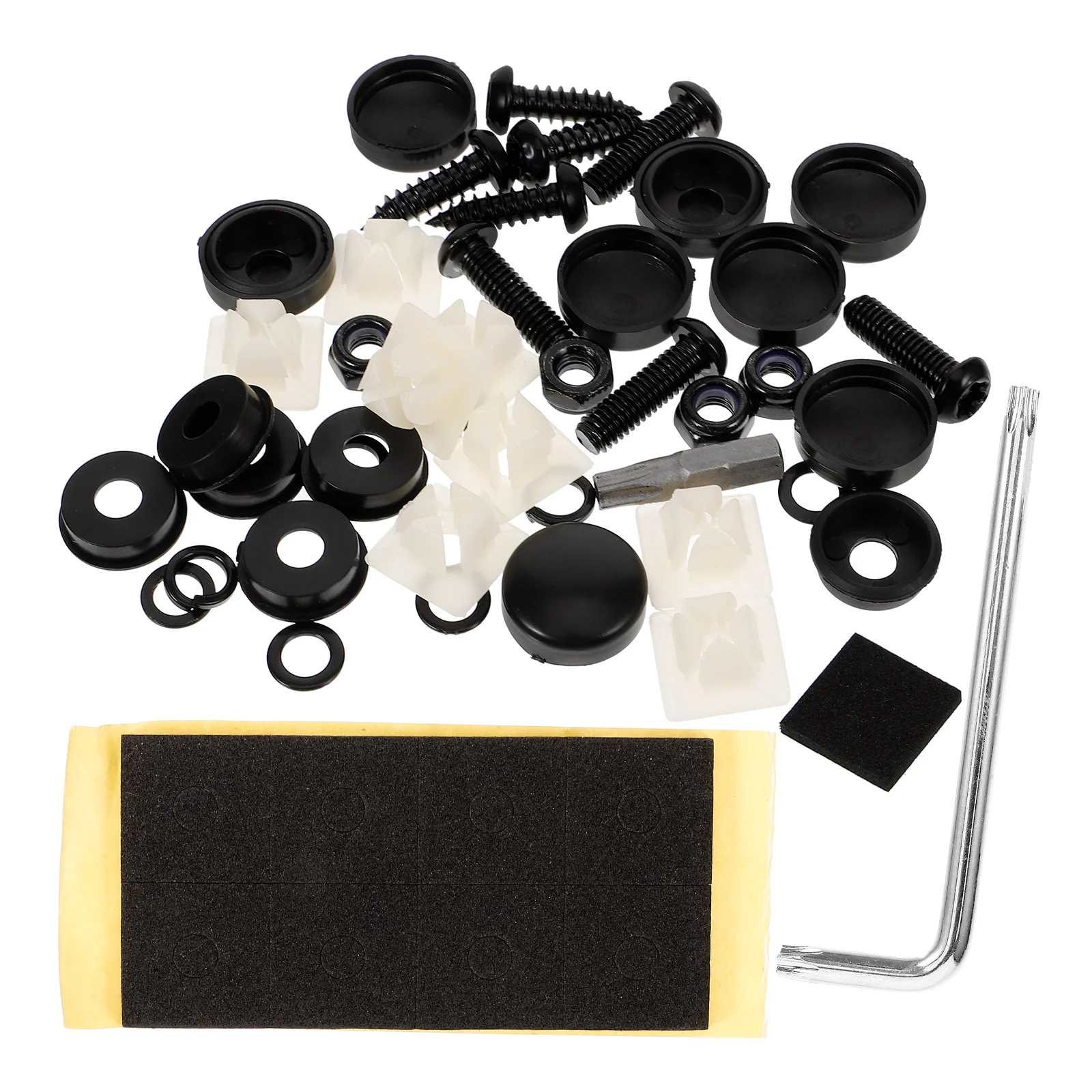 

License Plate Screw Kit Anti-theft Screws for Mounting Accessories Plastic Frame Fixing