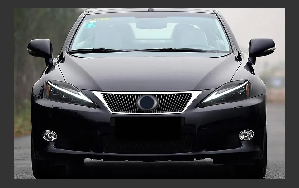 AKD Head Lamp for Lexus is250 LED Headlight 2006-2012 Headlights is300 is350 DRL Turn Signal High Beam Angel Eye Projector Lens