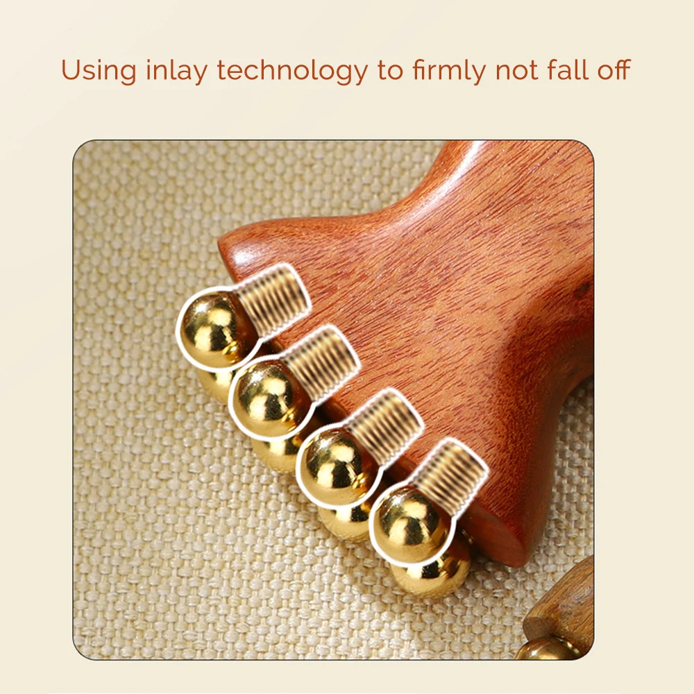 Lymphatic Detox Face Massager Chinese Beauty Fades Wrinkles Face Line Eyes Natural Copper Wood Beauty Tool Radiant Skin Savior