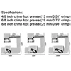Domestic Foot Presser Sewing Machine Laminated Hem Feet Set for Brother Singer Janome Babylock Juki 3 Sizes 6