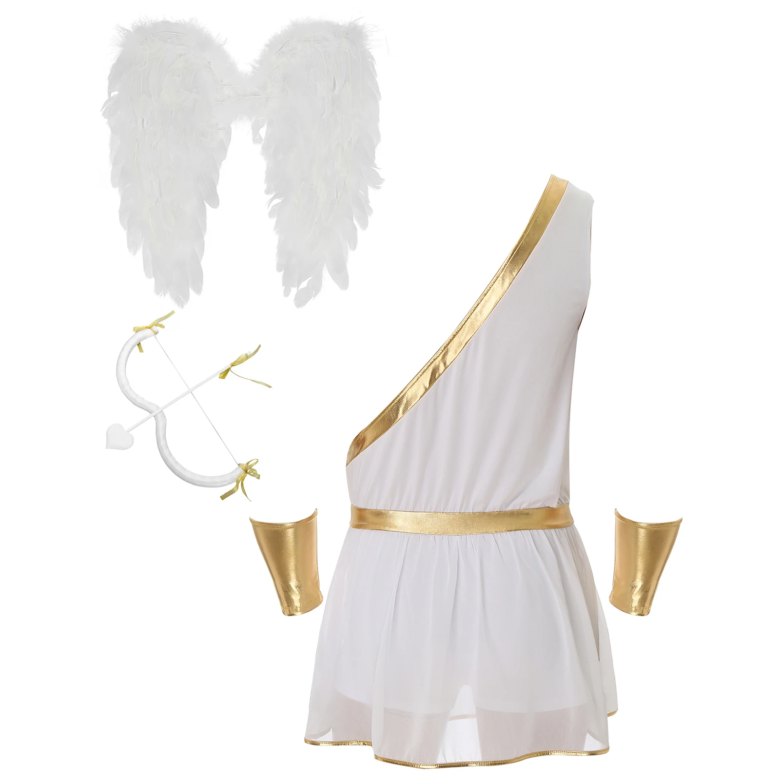 Mens Valentine Cupid Costume God of Love Cosplay Outfits One