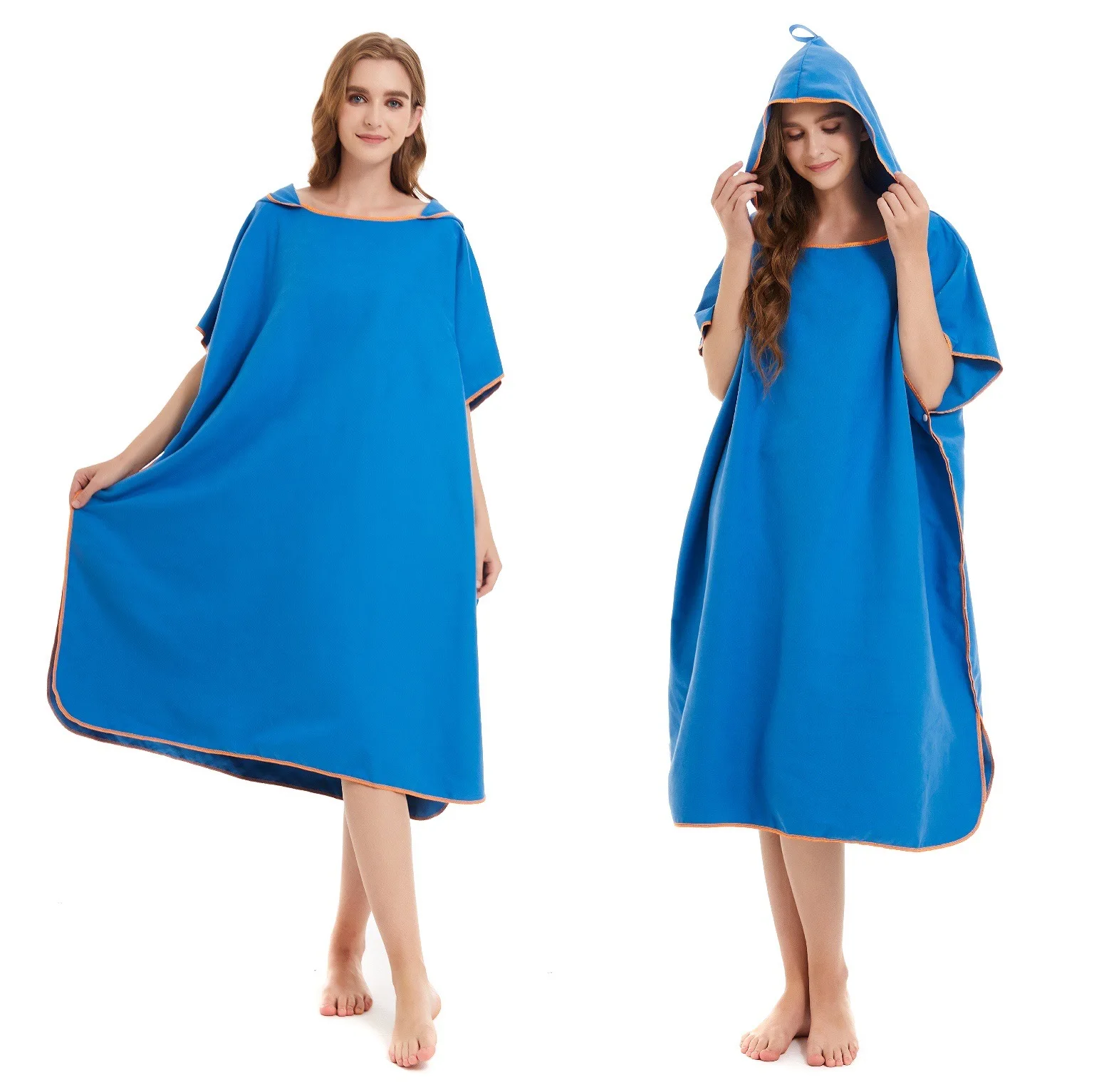 Asciugamano con cappuccio in microfibra uomo donna per Swim Beach Travel Quick Dry change Robe Cape asciugamano da bagno accappatoio Surf Poncho Sauna Playa