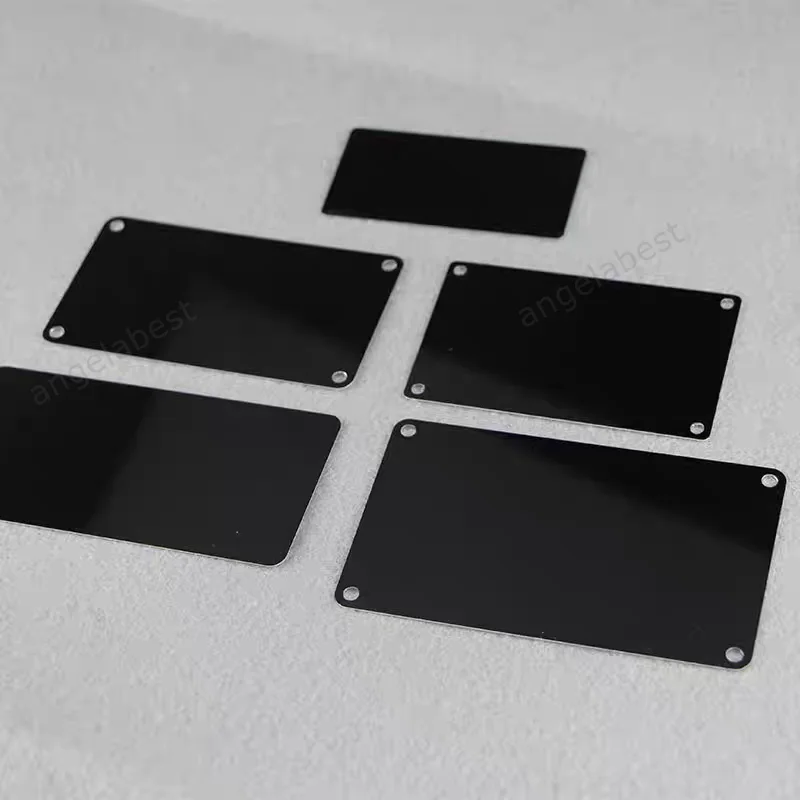 10pcs Black Blue Pad Printing Baking Paint Aluminum Sheet Steel Plate Processing Custom Blank Mirror Laser Engraving Marking