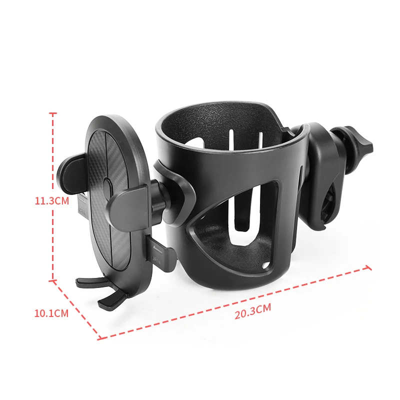 Baby stroller cup holder universal rotatable phone holder mobile in stroller children pram coffee drink water bottle holders baby stroller accessories bassinet