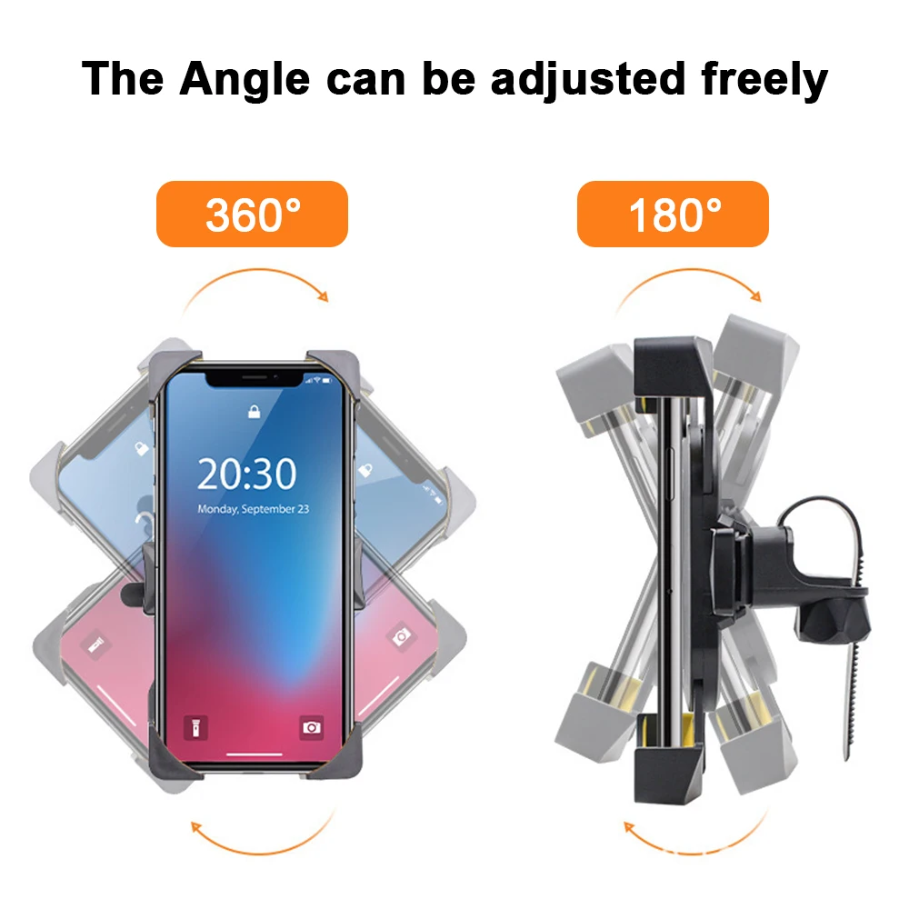 Universal Bike Phone Holder Bicycle Mobile Cellphone Holder Easy Open Motorcycle Phone Mount For iPhone Samsung Xiaomi Stand