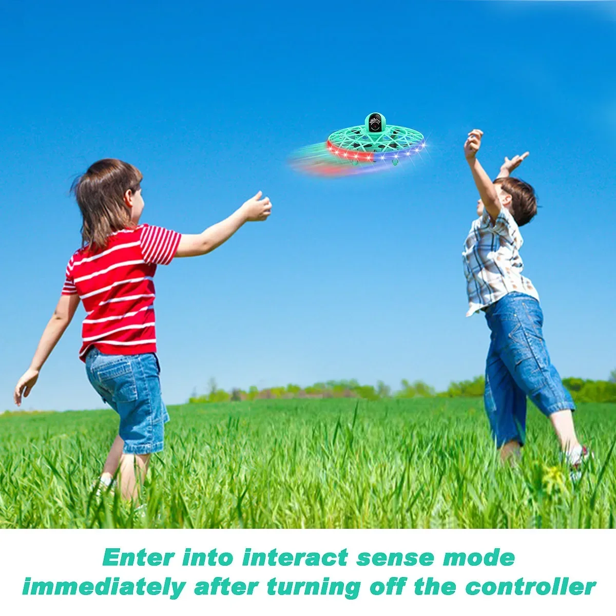 Flying Drone Interactive Gesture Sensing 2.4G Led Rc Aerial Remote Control Helicopter Aircraft Camera Flying Toy Kids Gift