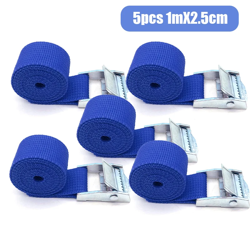 Durable Tie-Down Cargo Straps with Metal Buckle for Secure Luggage Transportation