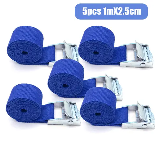 5/10 pcs 1M Buckle Tie-Down Belt Cargo Straps For Car Motorcycle Bike With Metal Buckle Tow Rope Strong Ratchet Belt for Luggage - Image 9