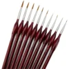 10Pcs Detail Paint Brushes Extra Fine Detail Miniature Paint Brush Set fine Paint Brush for Miniature Painting Small Scale Mode 1