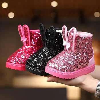 Girls Furry Snow Boots 1