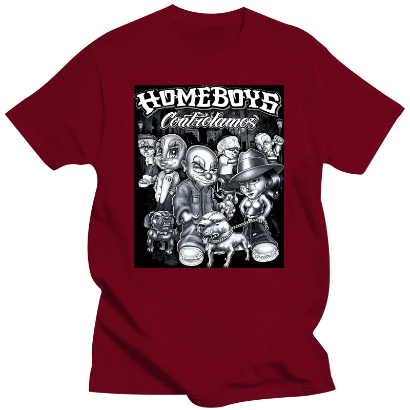 thumbnail image 1 of CAMISETA URBANA CONTROLAMOS BULLDOG PITBULL LOWRIDER GANGSTER HOMEBOYS, 1 of 5