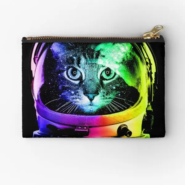 

Astronaut Cat Zipper Pouches Money Wallet Packaging Key Small Socks Pocket Men Coin Women Pure Underwear Storage Panties