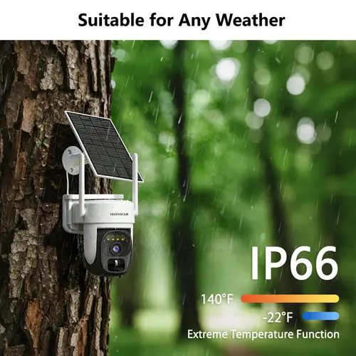 SZSINOCAM 3MP US 4G Solar Battery Powered Wireless Security Camera Color Night Vision PIR Motion Outdoor IP Camera - Image 2